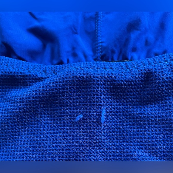 Trina Turk Navy Blue Rainbow Swirl One Piece Swimsuit High Waisted 80s Style; 14 - Picture 4 of 9